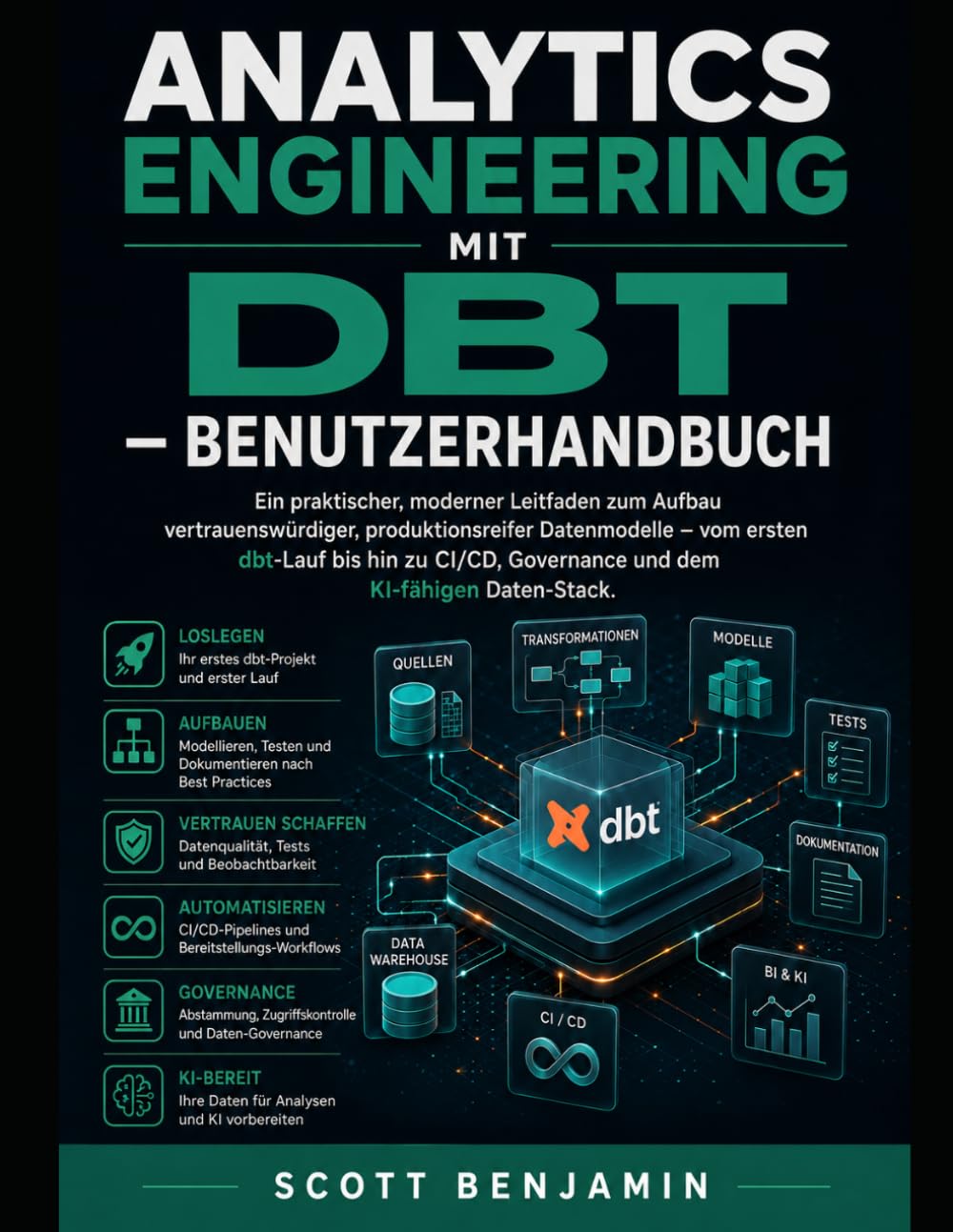 Analytics Engineering Mit Dbt - Benutzerhandbuch: Ein praktischer, moderner Leitfaden zum Aufbau vertrauenswürdiger, produktionsreifer Datenmodelle -... Governance und dem KI-fähigen Daten-Stack. baixar o livro de graça