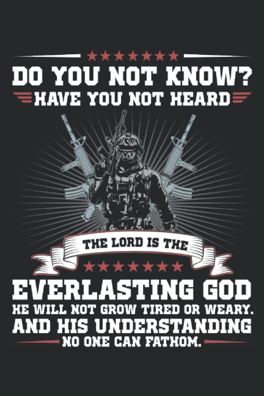 ler totalmente Isaiah 40-28: Proud Military Member Soldier Notebook, Medium Ruled, 100 pages, 6 x 9