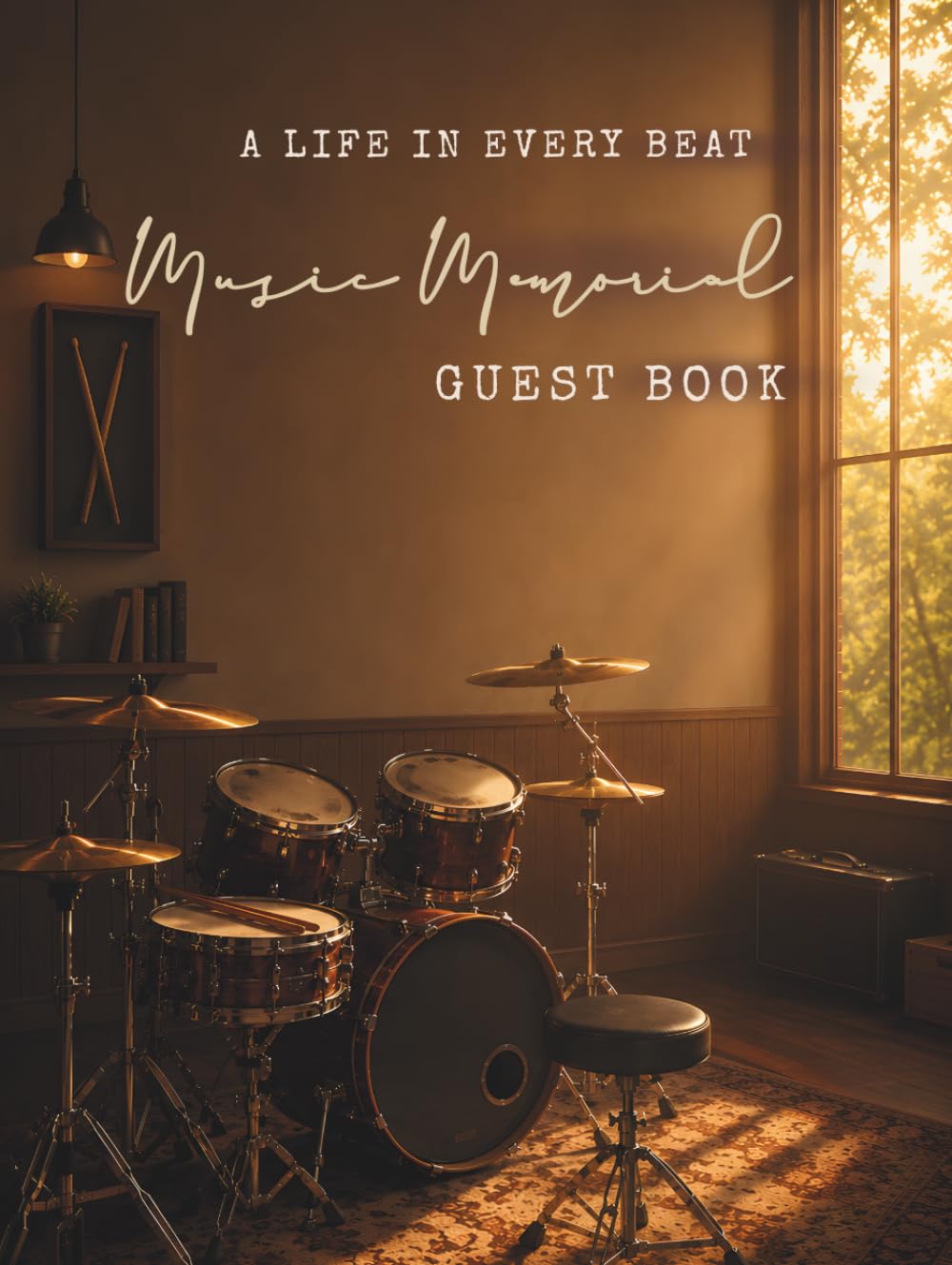 ler totalmente MUSIC MEMORIAL GUEST BOOK: A Life in Every Beat: Funeral Guest Book for a Drummer or Music Lover, Memorial Service and Celebration of Life