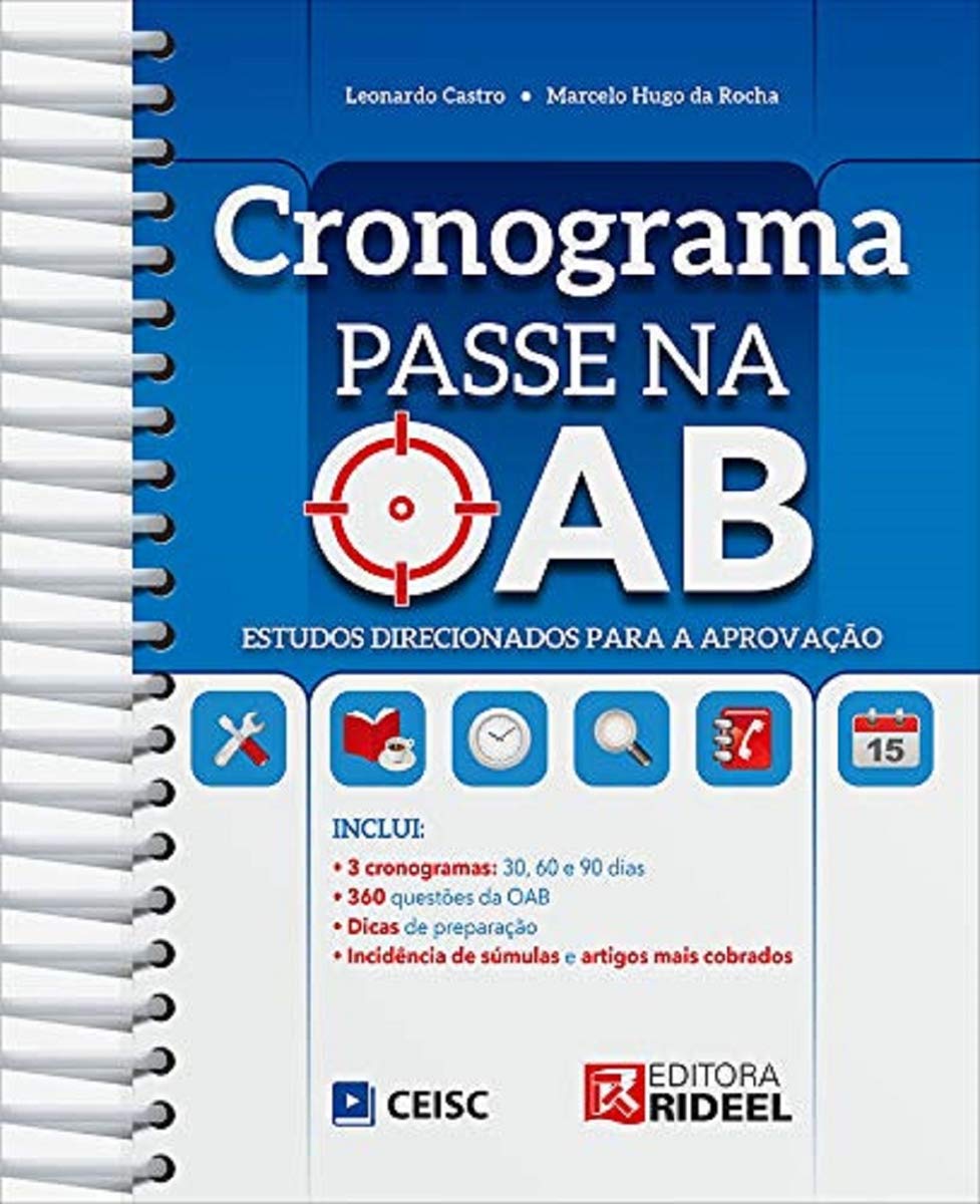 Cronograma da Oab baixar o livro de graça