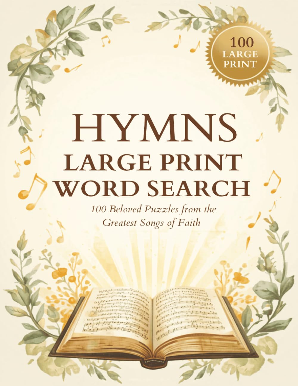 Hymns Large Print Word Search for Seniors: 100 Easy Puzzles Featuring Beloved Christian Hymns — Inspirational Gift for Elderly Women, Big Font, Cognitive Activity Book for Adults baixar o livro de graça