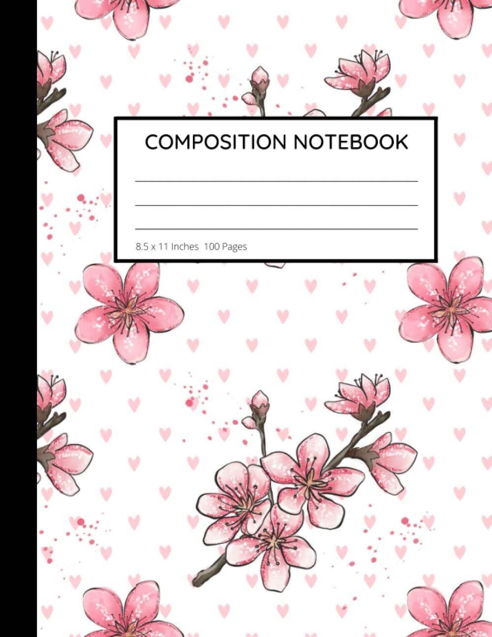 Japanese Cherry blossom Composition Notebook: Wide ruled Pages with Pink Sakura Flowers Pattern for Back to School Writing Pad baixar o livro de graça