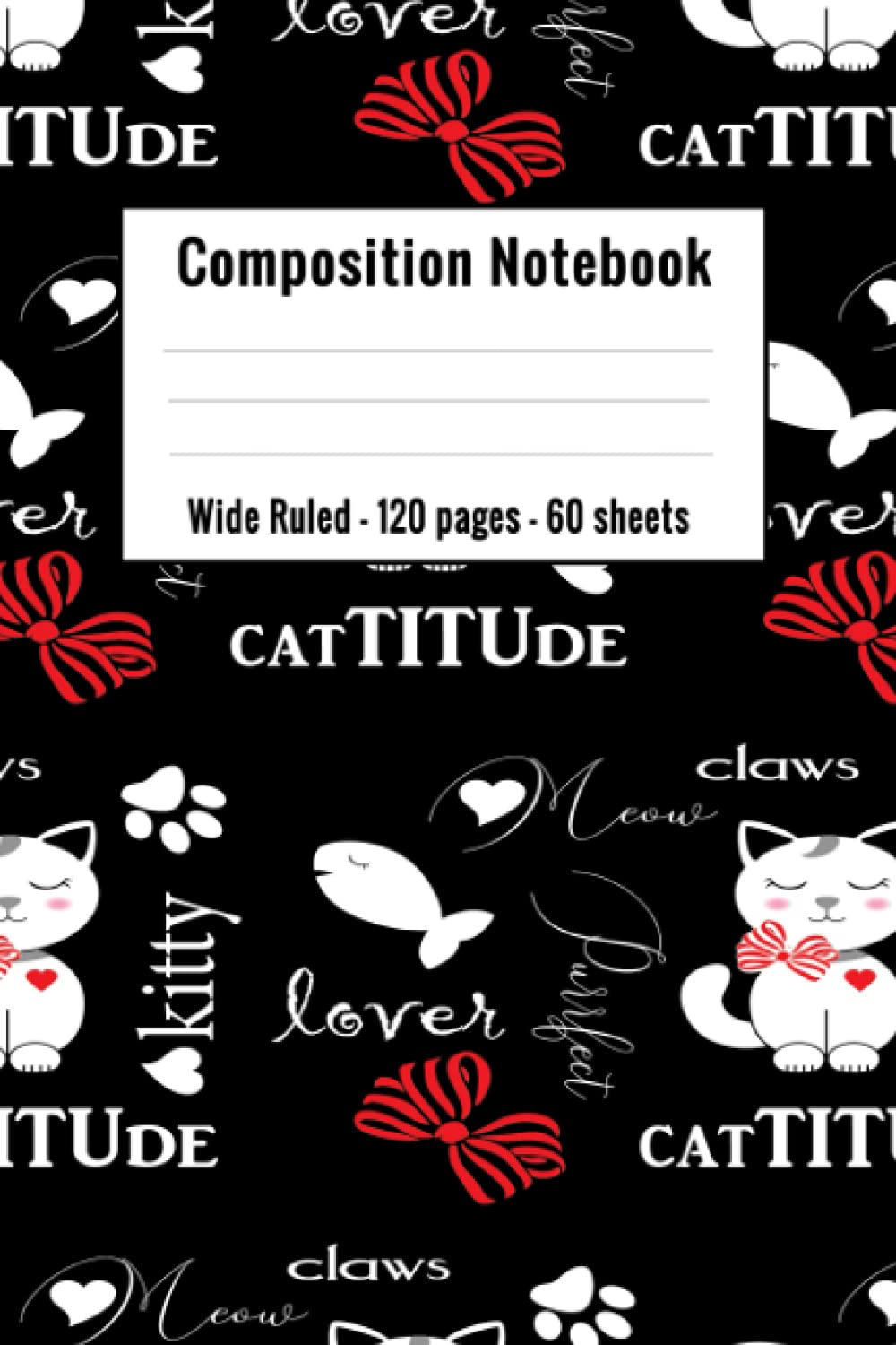 capítulo por capítulo baixar cat composition notebook wide ruled: Kawaii Kitty Cat Wide Ruled Lined Journal | (Composition Book, Journal) (6 x 9)