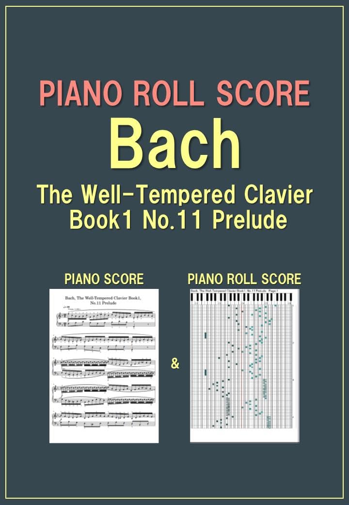 ler totalmente PIANO ROLL SCORE Bach, The Well-Tempered Clavier Book1, No.11 Prelude (English Edition)