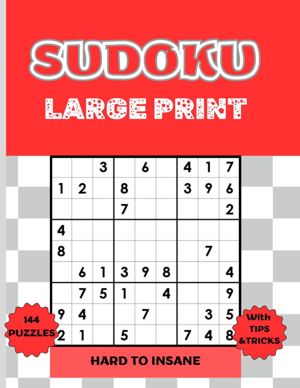 Sudoku Large Print: 144 Hard to Extreme Puzzles with Solutions for Adults & Seniors baixar o livro de graça