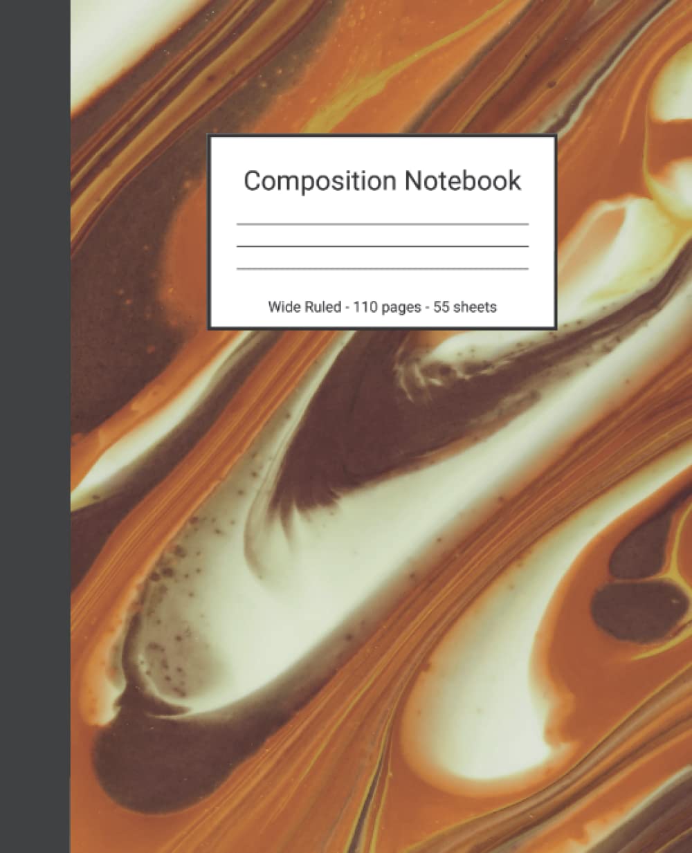 capítulo por capítulo baixar Composition Notebook: Wide Ruled Paper Notebook Journal - Orange and White Abstract Art - Blank Wide Lined Workbook
