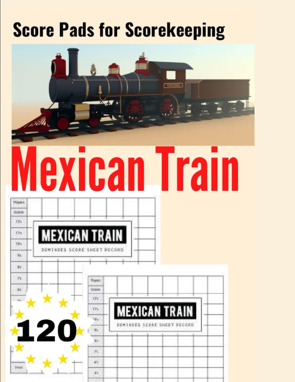 Mexican Train Score Pads for Scorekeeping: 120 This Score Sheet Notebook baixar o livro de graça