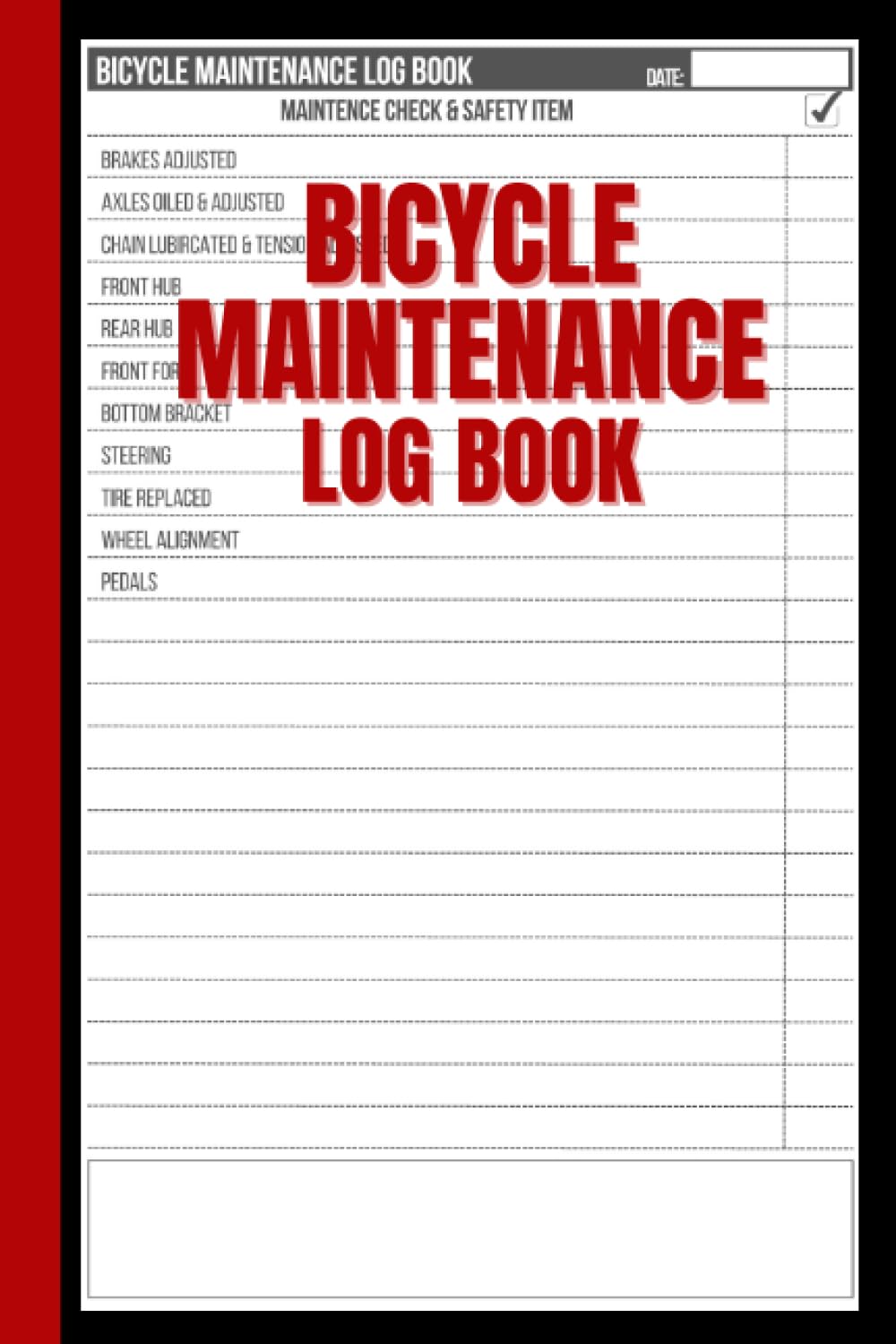 ler totalmente Bicycle Maintenance Log Book: Cute Record book Gift for Any Cycling Enthusiast or Biker to Keep Track of Bike Maintenance