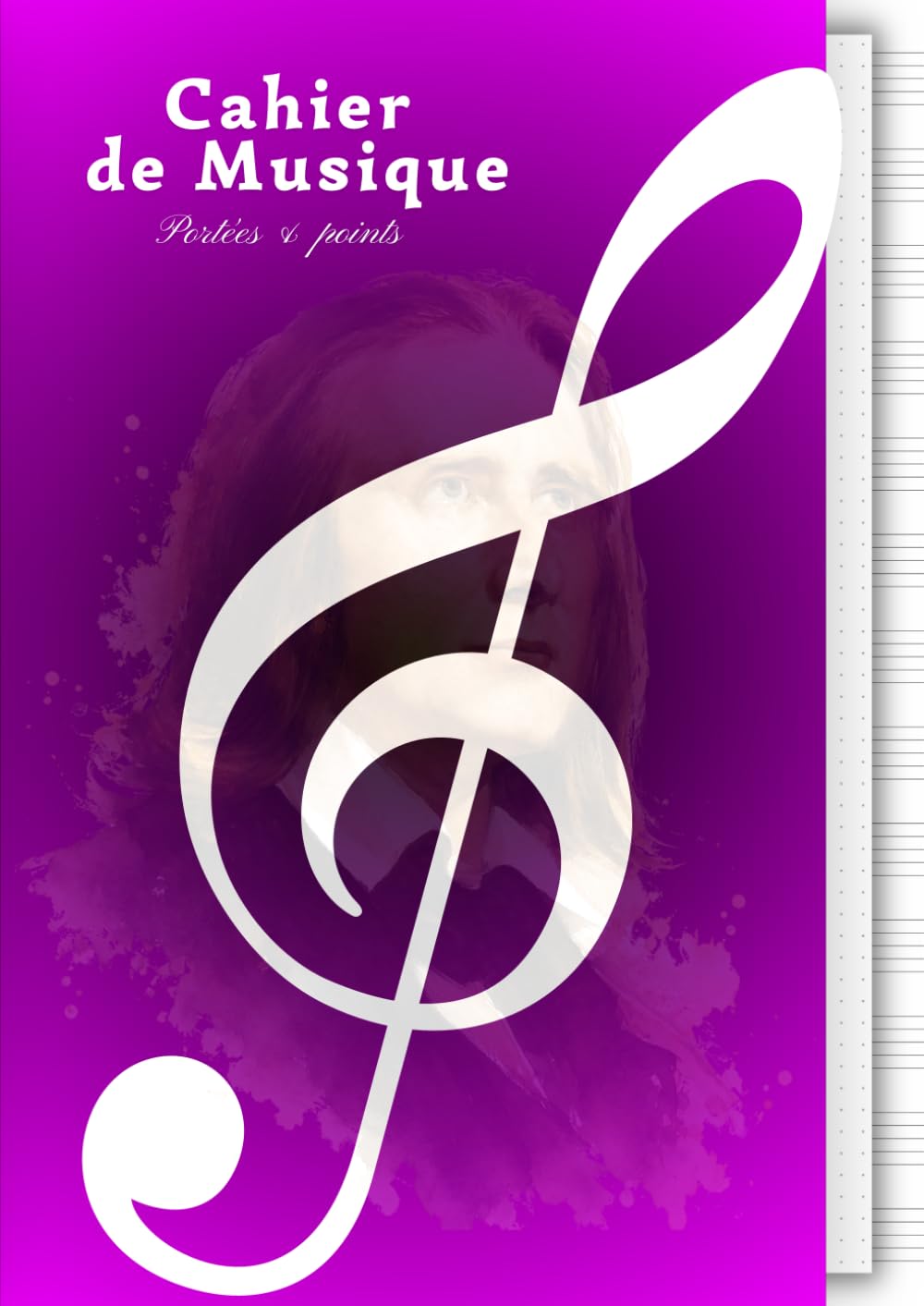 ler totalmente Cahier de Musique – Portées Vierges & Pages à Points | Carnet Mixte A4 (21x29.7 cm), 100 Pages: Alternance de portées musicales et de feuilles à... et compositeurs - Rose (French Edition)