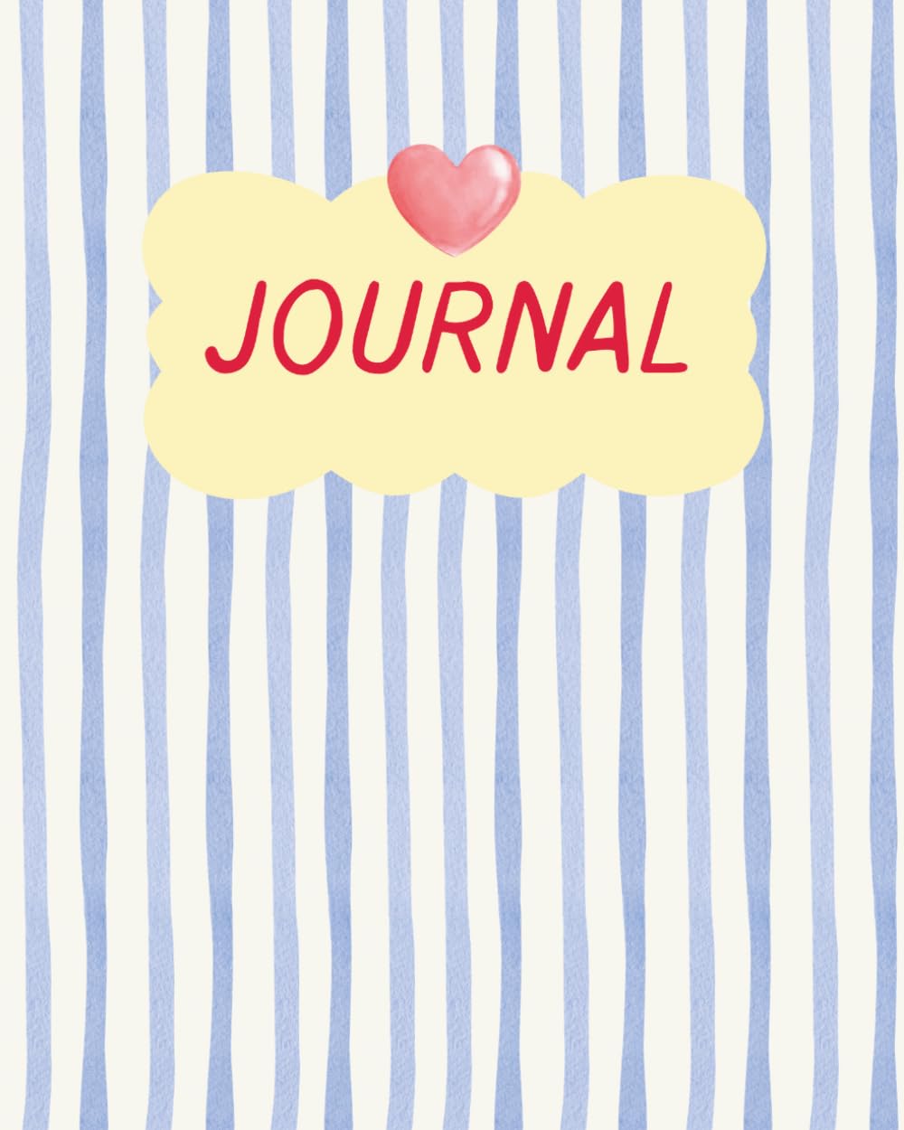Blue Stripe Journal Notebook – 8x10" Large Aesthetic Journal | 200 Premium Blank Pages for Writing, Drawing & Creativity | Cute Pastel Striped Cover Diary for Women, Teens & Gifts baixar o livro de graça