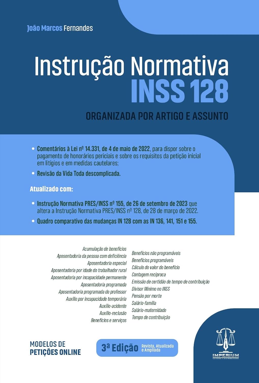 Instrução Normativa INSS 128 3Ed.2024