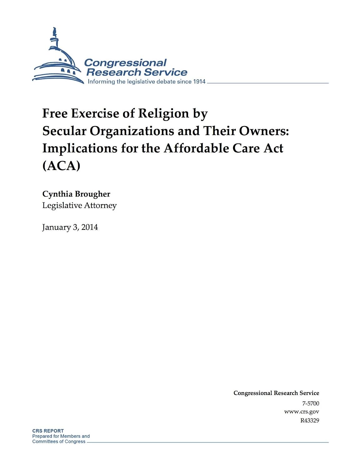 Free Exercise of Religion by Secular Organizations and Their Owners: Implications for the Affordable Care Act (ACA) (English Edition) baixar livro de graça