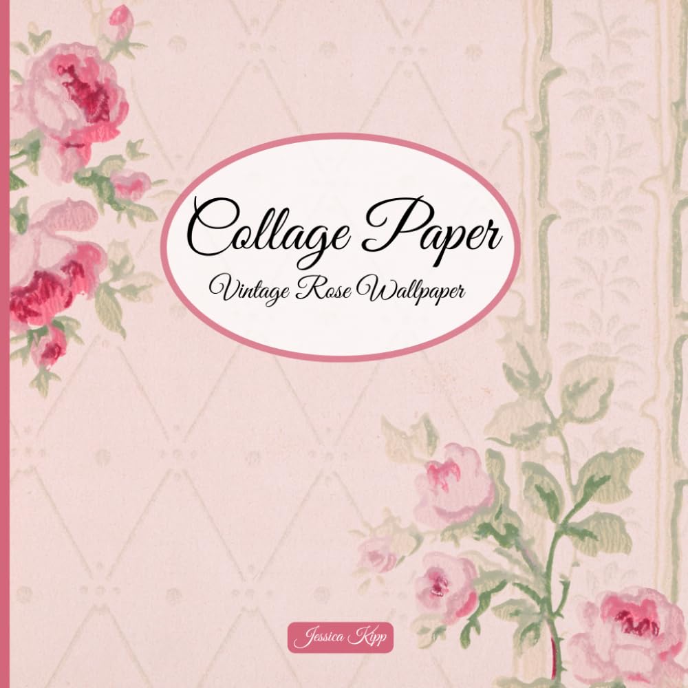 Collage Paper Vintage Rose Wallpaper baixar livro de graça