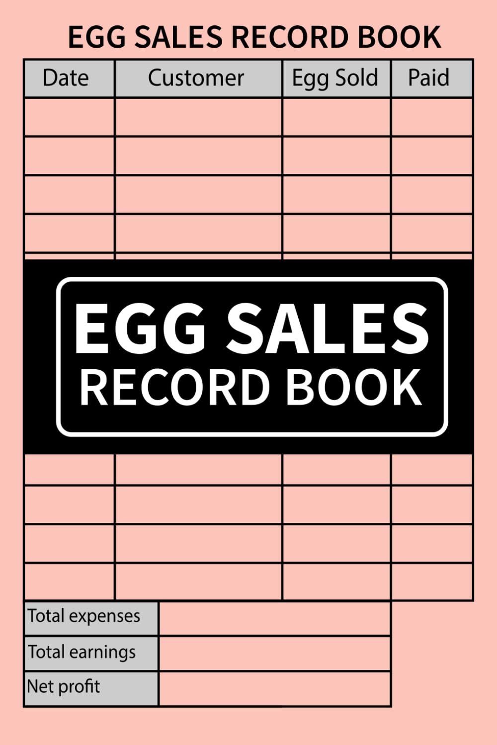 ler totalmente Egg Sales Record Book: Ledger to Track & Record Egg Transactions for Poultry Farmers & Sellers