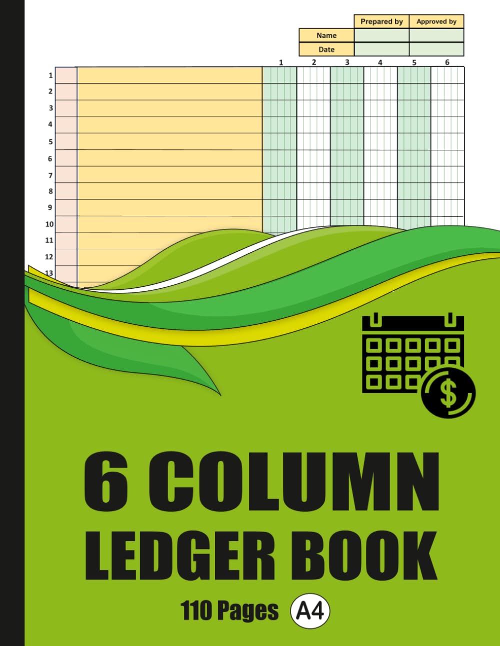 capítulo por capítulo baixar 6 Column Ledger Book: Colorful Multi Column Ledger for Accurate Accounting Records & Personal Finance