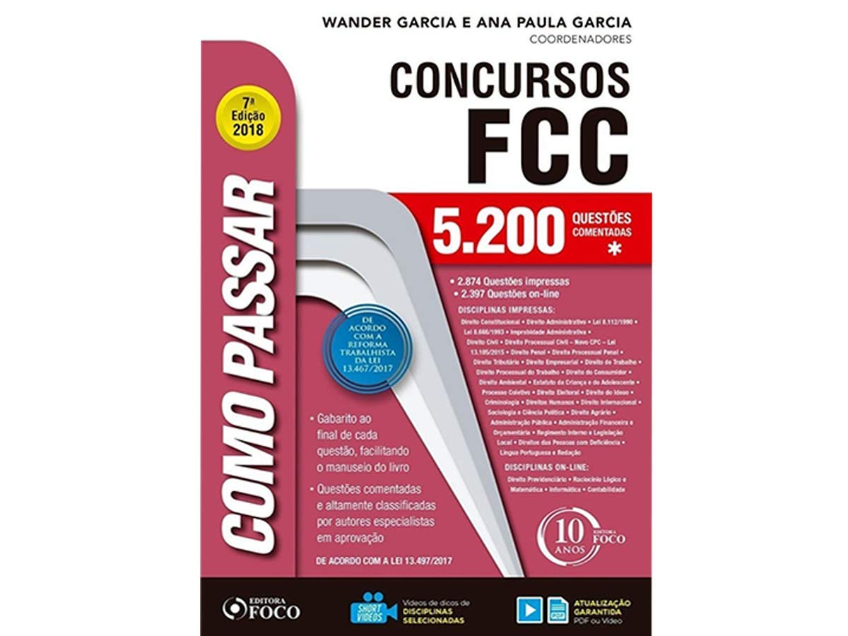 Como Passar em Concursos FCC. 5.200 Questões Comentadas baixar livro de graça