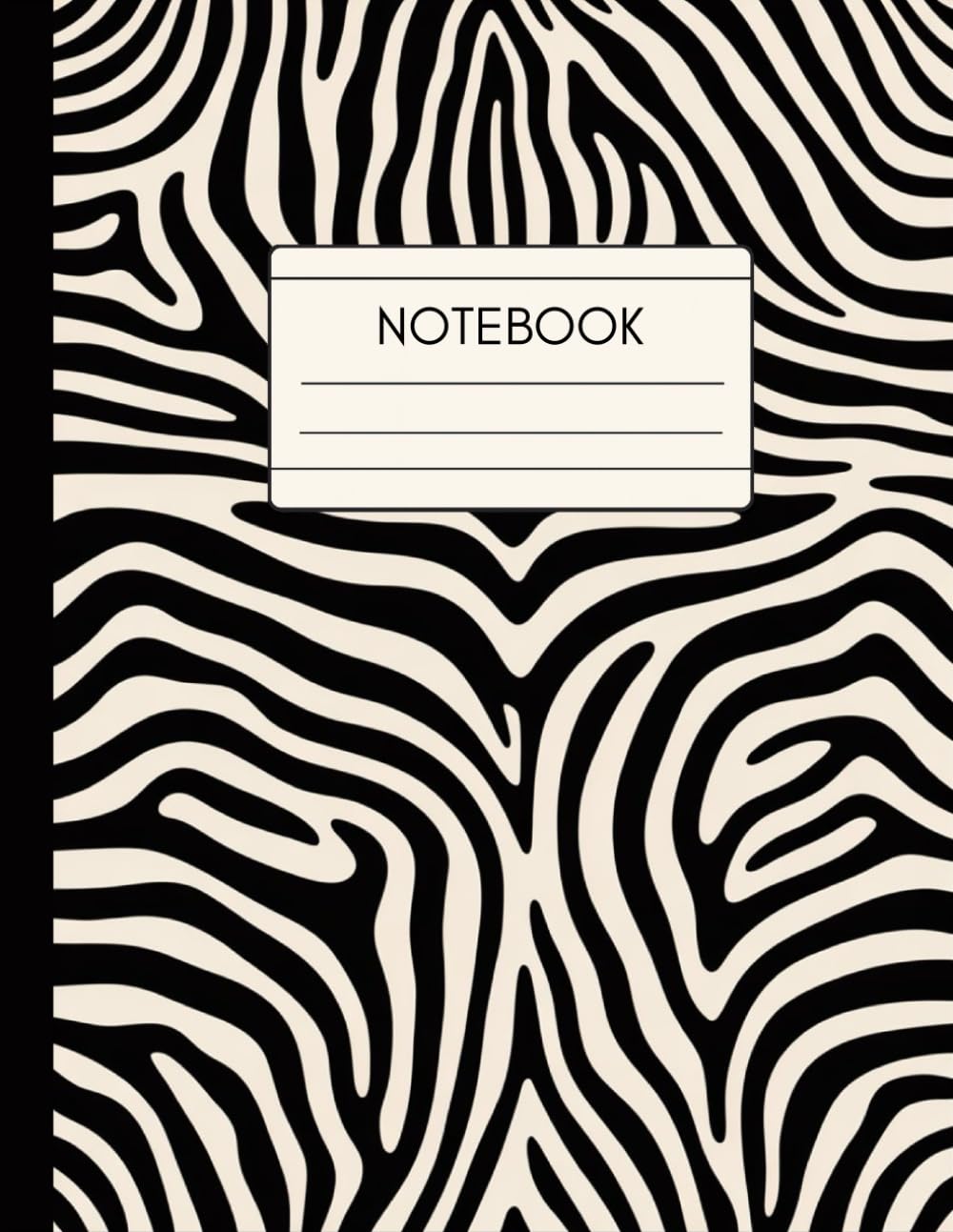 Zebra Stripe Pattern Notebook: Black and White Lined Journal with Animal Print Design for Writing and Notes baixar o livro de graça
