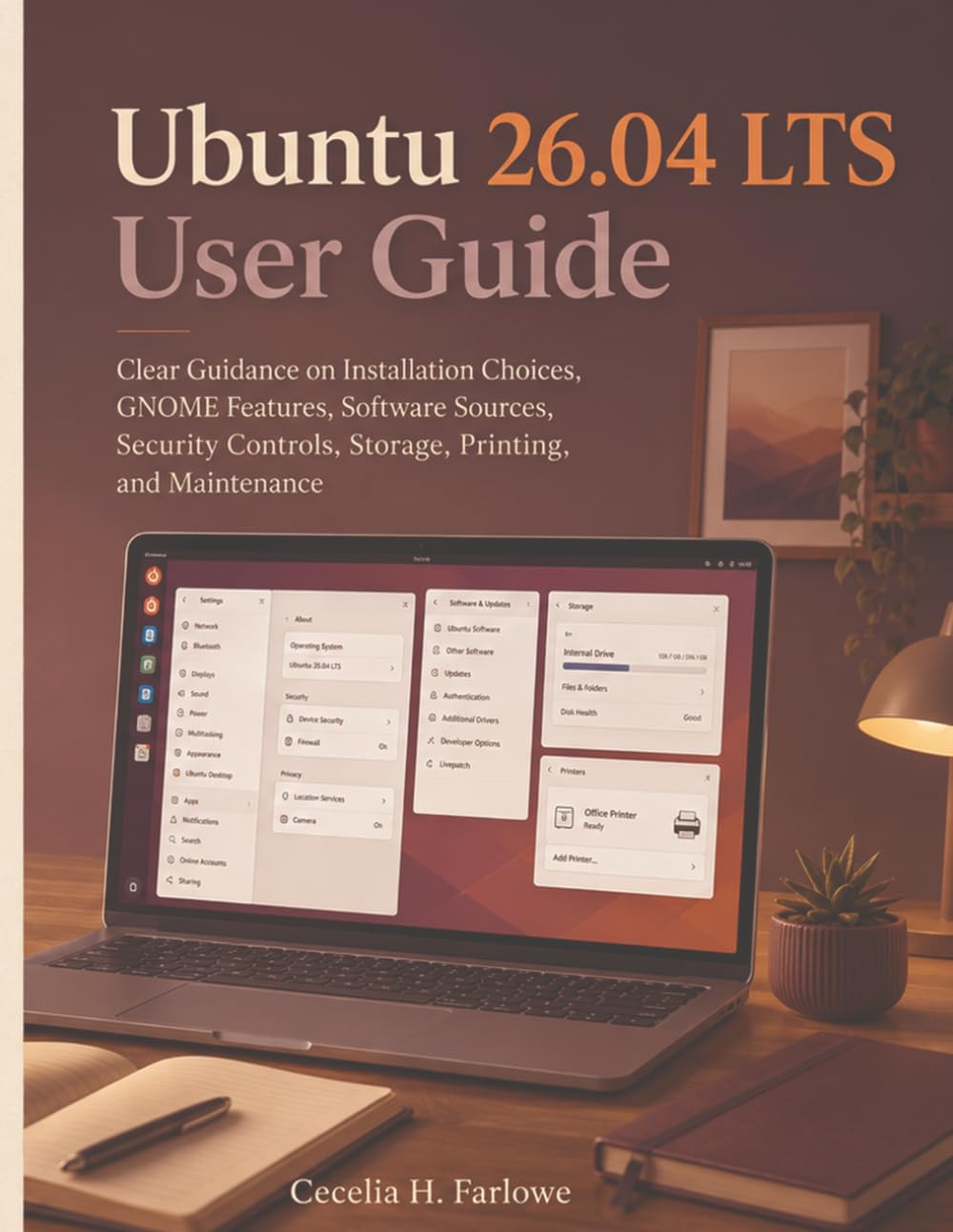 capítulo por capítulo baixar Ubuntu 26.04 LTS User Guide: Clear Guidance on Installation Choices, GNOME Features, Software Sources, Security Controls, Storage, Printing, and Maintenance