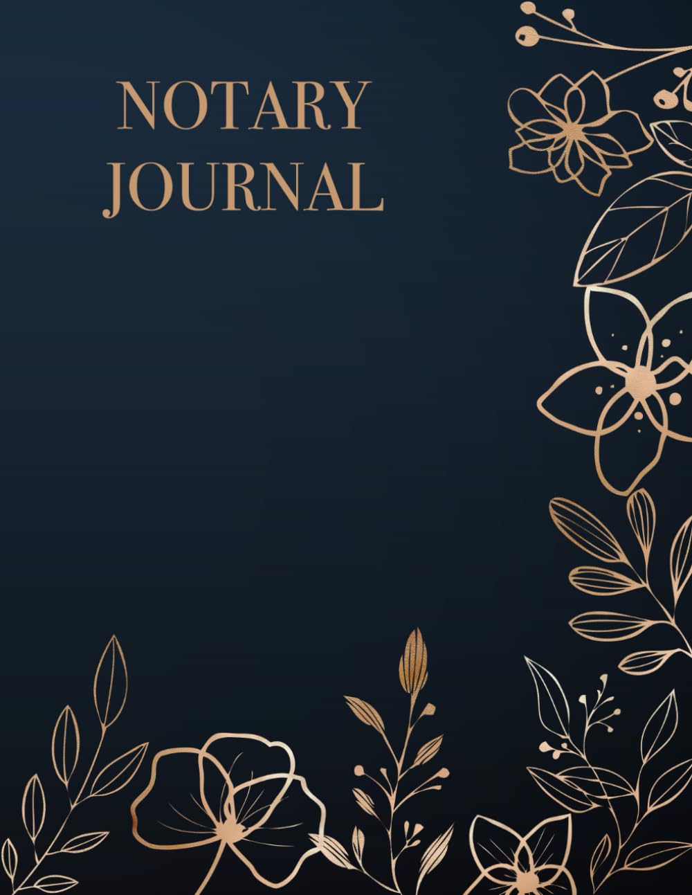 Notary Journal: Blue Notary Logbook 350 Entries Gold Floral Embelishment baixar o livro de graça