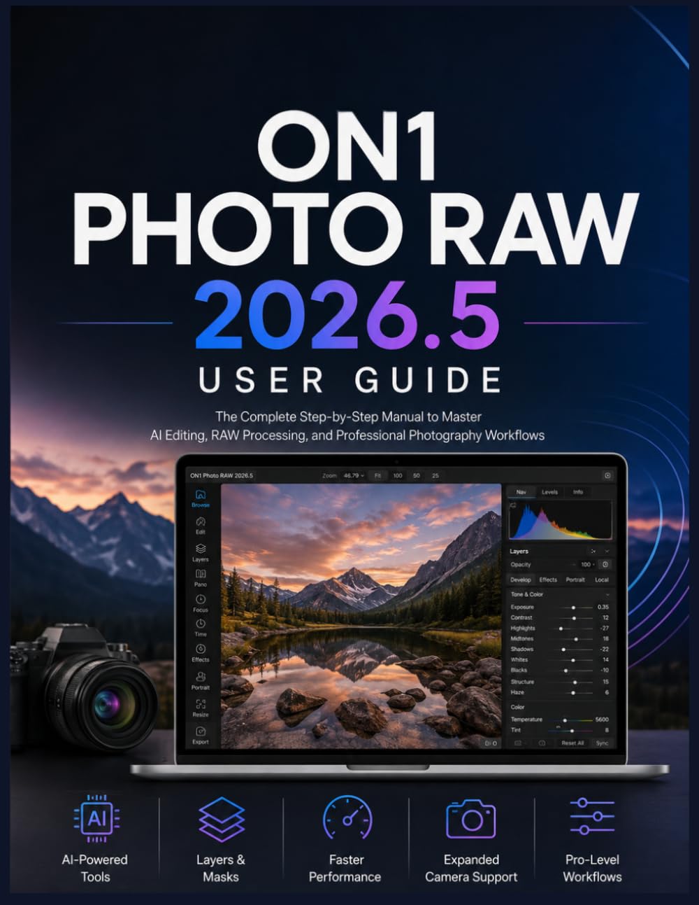 ler totalmente On1 Photo Raw 2026.5 User Guide: The Complete Beginner-to-Advanced Handbook to AI Photo Editing, RAW Processing, and Professional Photography Workflows