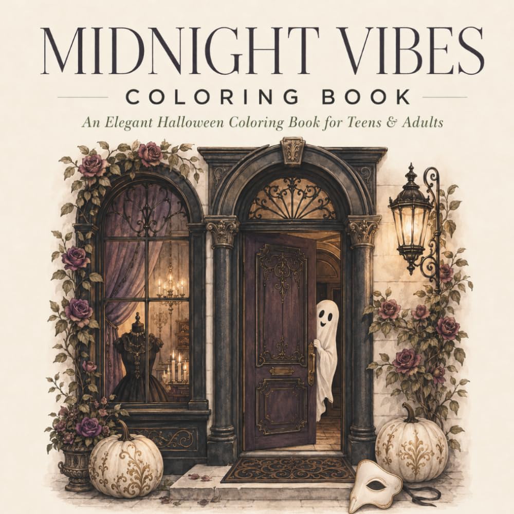 Midnight Vibes Coloring Book: Premium Bold & Easy Elegant Halloween Designs for Teens and Adults (The Vibes Collection) baixar livro de graça