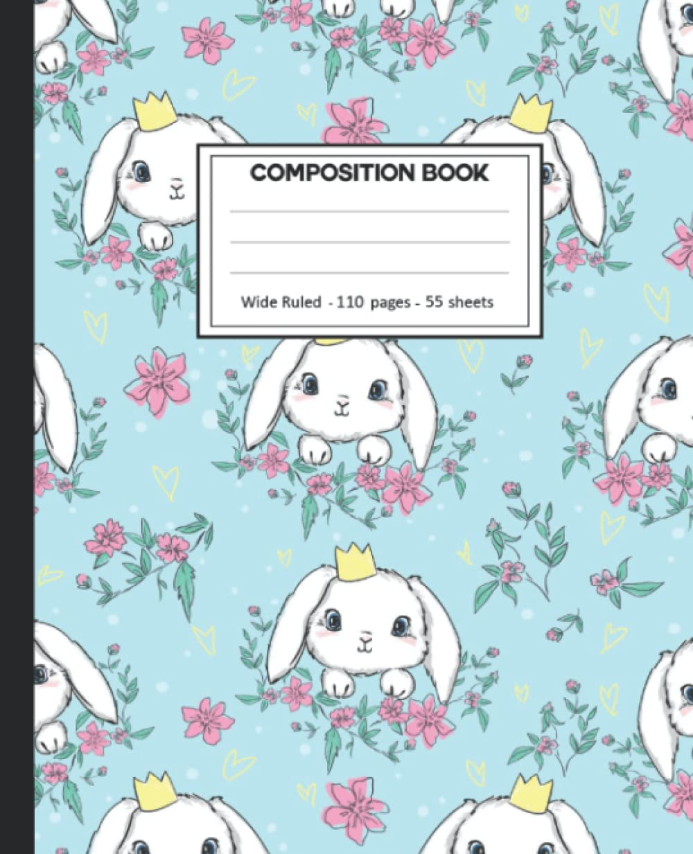 ler totalmente Composition Notebook: Composition Notebook with Bunny Rabbit for School.