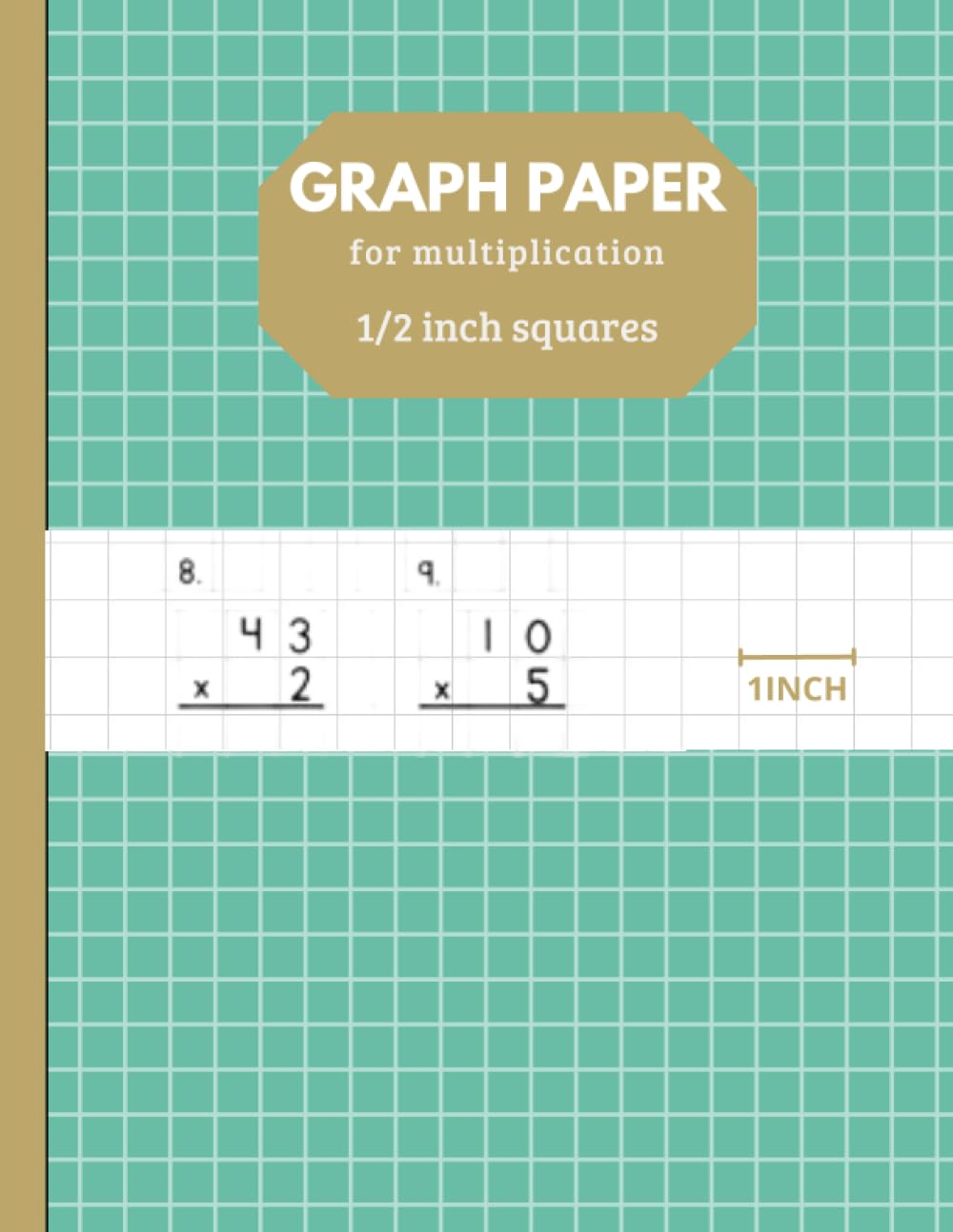 capítulo por capítulo baixar graph paper for multiplication 1/2 inch squares notebook: Large 1/2 Inch Square Math Notebook for Multiplications and Divisions | Grid Paper for Elementary Kids