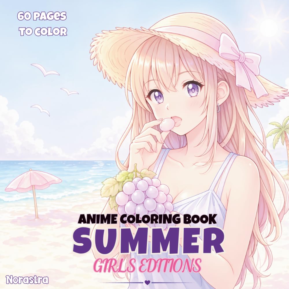 capítulo por capítulo baixar The Summer Anime Coloring Book For All Ages: 30+ Cute Anime Illustrations for Stress Relief and Creative Fun (For All Ages)