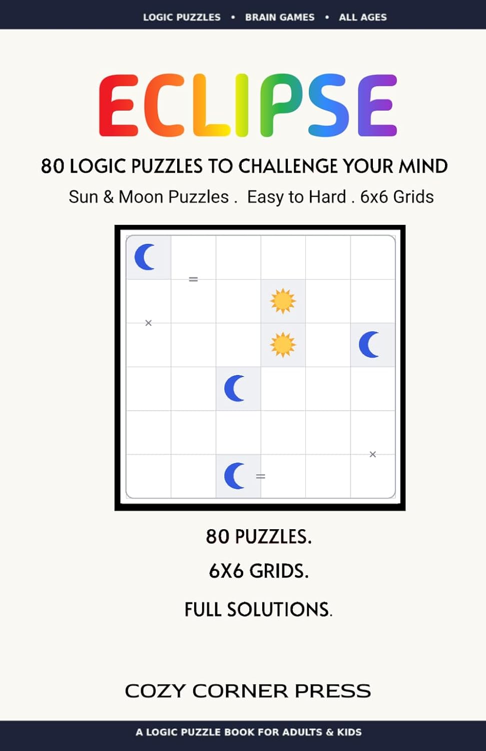 capítulo por capítulo baixar ECLIPSE 80 LOGIC PUZZLES TO CHALLENGE YOUR MIND: 80 Sun & Moon Brain Puzzles for Adults and Kids