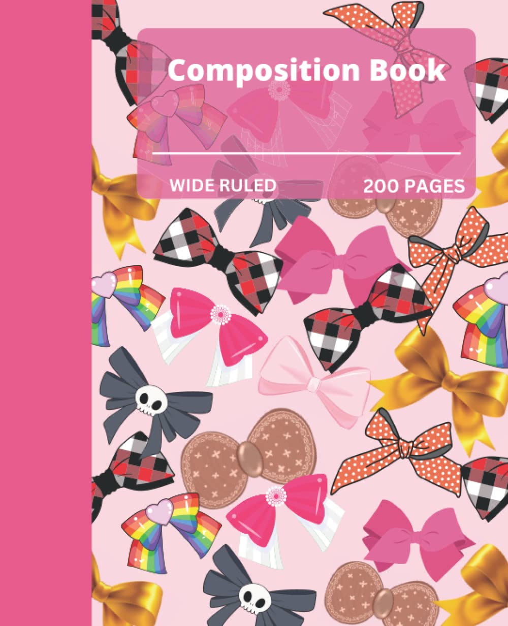 Cute Colorful Hair Bow Composition Notebook: Cute Designer Hair Bow Notebook baixar livro de graça