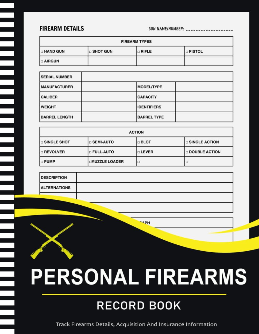 capítulo por capítulo baixar Personal Firearms Details Acquisition And Insurance Record Book