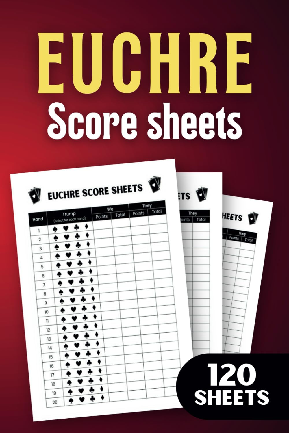 Euchre Score Sheets: Euchre Score Pads with 120 Pages for Scorekeeping - 6 x 9 inches baixar livro de graça
