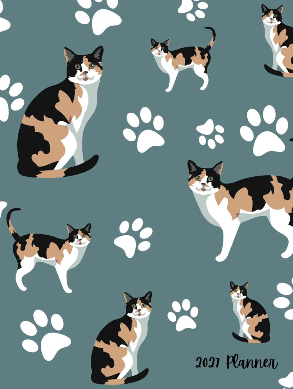 ler totalmente 2027 Planner: Calico Cat Dated Weekly and Monthly Page Views With Space For Notes
