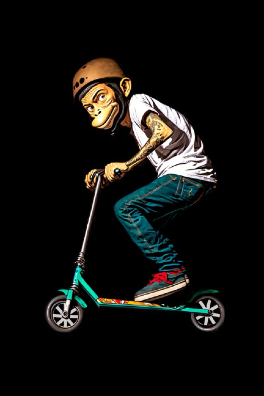 capítulo por capítulo baixar Stuntscooter: Cooles Notizbuch für Stuntscooter und Dinosaurier Fans - DIN A5-120 Seiten Gepunktete Linien (German Edition)