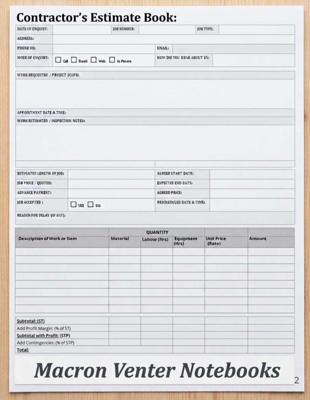 ler totalmente Estimate Book Contractor: Work Order Forms, Sales Order Book, Job Cost Estimate Quote Form, Billing Invoice | Record Client Details | With Feint Quad Ruled Graph Paper for Measurements & Sketches.