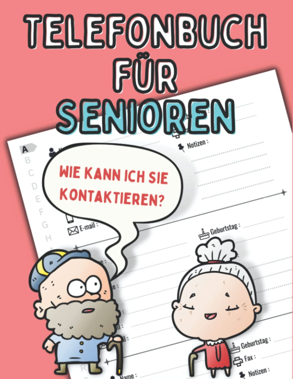 Telefonbuch für Senioren: Effektive Aufzeichnung der Kontaktnummer von Freunden für die Eltern baixar livro de graça