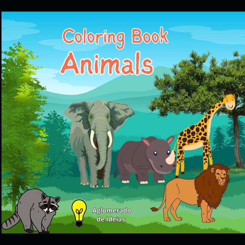 Coloring Book: Animals: Livro de Colorir: Animais