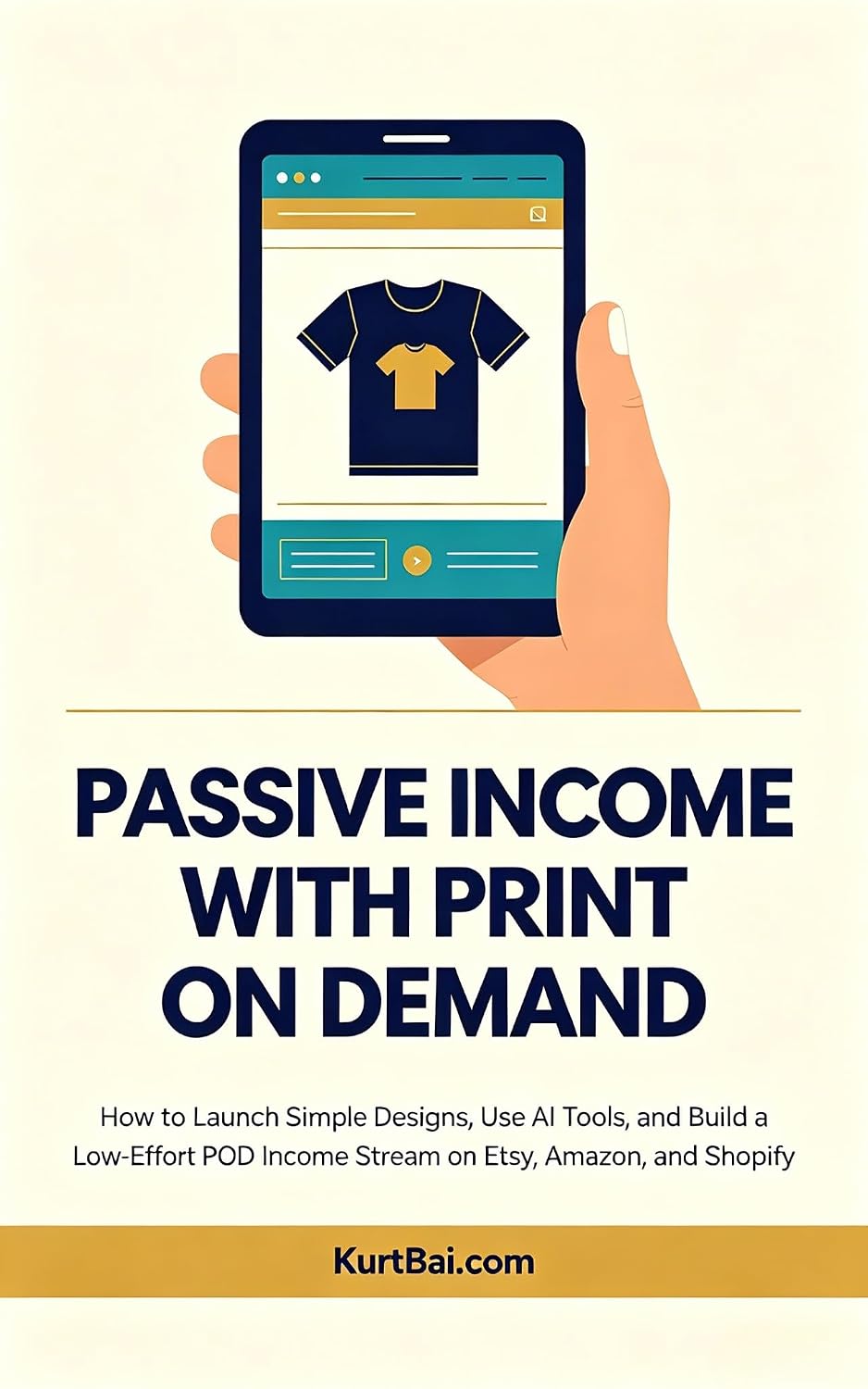 ler totalmente PASSIVE INCOME WITH PRINT ON DEMAND: How to Launch Simple Designs, Use AI Tools, and Build a Low-Effort POD Income Stream on Etsy, Amazon, and Shopify... Income Guides 2026 Book 6) (English Edition)