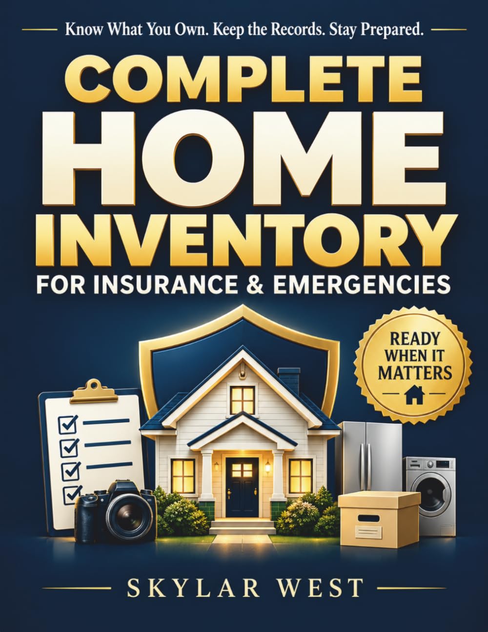 ler totalmente Complete Home Inventory for Insurance & Emergencies: Room-by-Room Property & Valuables Organizer for Belongings, Receipts, Serial Numbers, Photos, Claims & Emergency Preparedness
