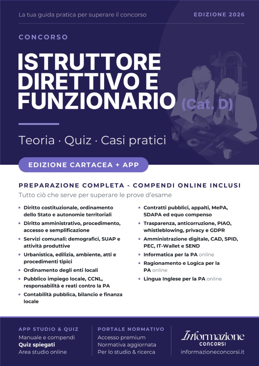 capítulo por capítulo baixar CONCORSO ISTRUTTORE DIRETTIVO E FUNZIONARIO ENTI LOCALI - CATEGORIA D: Manuale Completo. Incluso Kit Preparazione Concorso Online: Accesso ai Compendi Digitali e App Simulazioni con Quiz Spiega