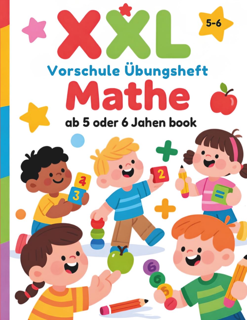 ler totalmente XXL Vorschule Übungsheft Mathe ab 5 oder 6 Jahren book: Domino Math für Kinder von 5–7 Jahren: Zählen, Zahlen nachspuren, Addition und Subtraktion spielerisch lernen (German Edition)
