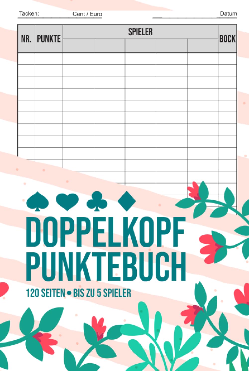 Doppelkopf Punktebuch: Der Punkteblock für Doppelkopf Spieler | Doko Punktebuch | Punkteblock | Ergebnisblock | Zählzettel (Für bis zu 5 Spieler) baixar livro de graça