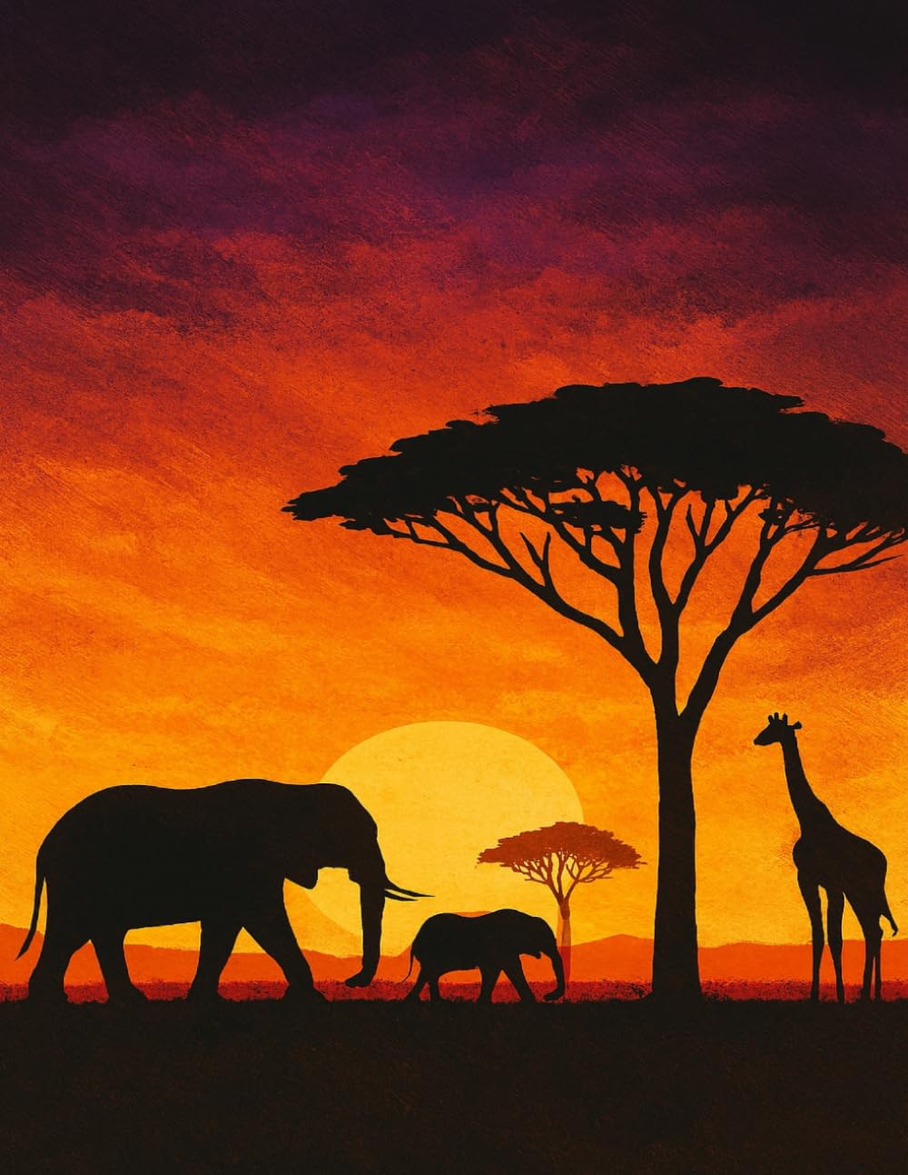 African Safari Graph Notebook (8.5 x 11 Inches): Wildlife themed squared paper notebook with 110 pages for school, journaling, planning, and everyday notes. baixar o livro de graça