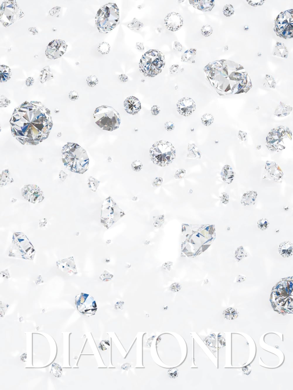 ler totalmente DIAMONDS: Oversized Decorative Book for Coffee Tables, Vanities and Shelf Styling | Sparkling Diamond Art Cover | Stack Deco Books to Create an Elegant Luxury Home Look (Glam)