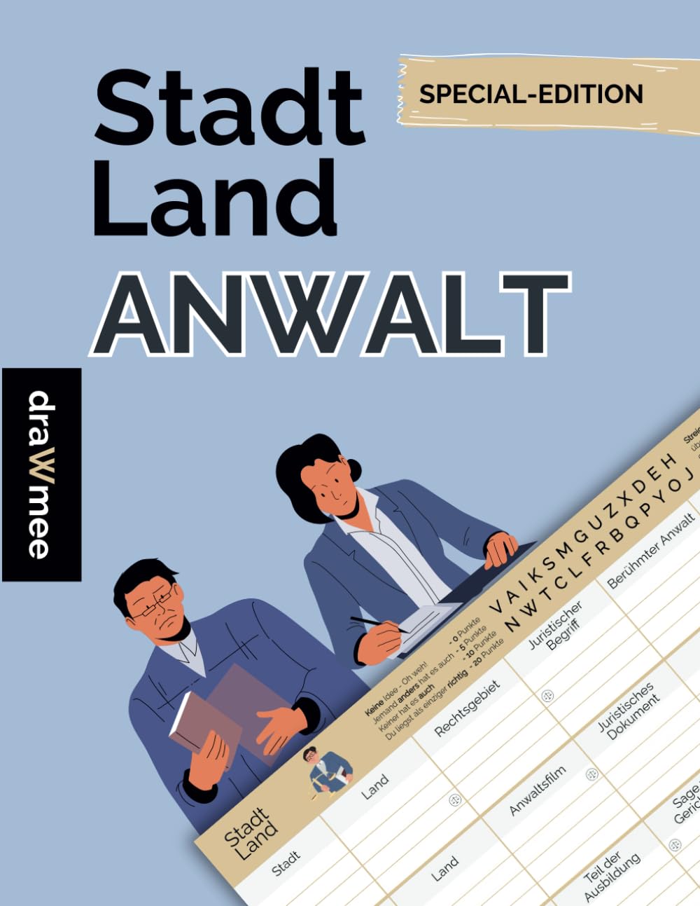 Stadt Land Anwalt - Quiz Geschenk für Rechtsanwalt, Fachanwalt & Notar: Spielblock mit 35 Blatt Din-A4 (Seiten zum Ausschneiden) (German Edition) baixar o livro de graça