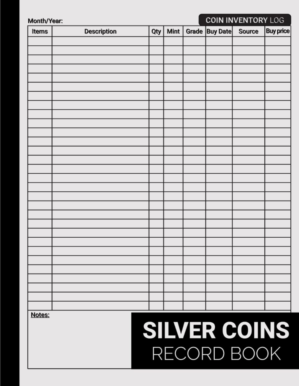ler totalmente Silver Coins: Record Book For Collectors