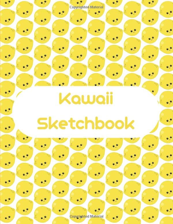 ler totalmente Kawaii Sketchbook: Lemons: 8.5 x 11 Sketchbook for children with 100 blank pages. Notebook for drawing and sketching