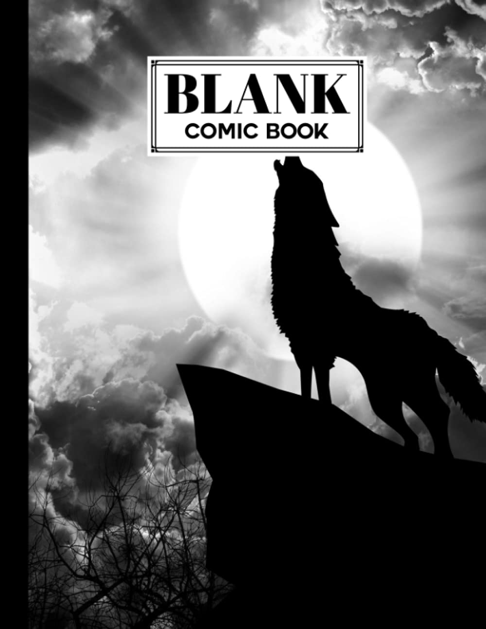 Blank Comic Book: Wolf Cover, Draw Your Own Comics - 120 Pages of Fun and Unique Templates - A Large 8.5" x 11" Notebook by Simon Scholz baixar livro de graça