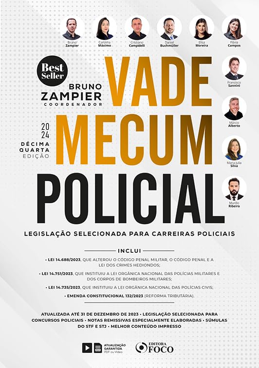 ler totalmente Vade Mecum Policial - Legislação Selecionada Para Carreiras Policiais - 14 ª Ed - 2024