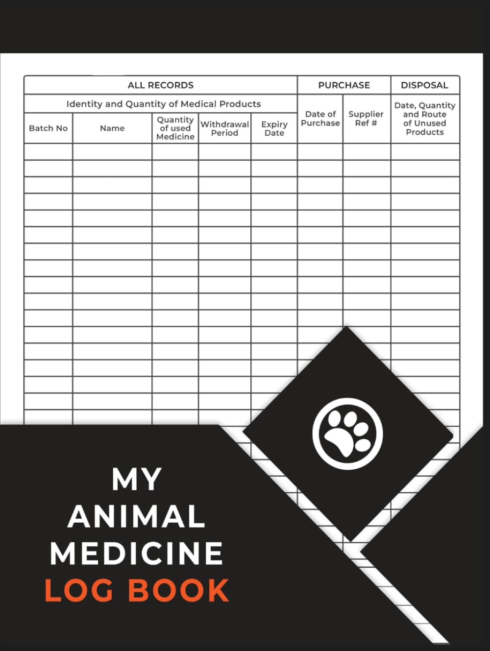 My Animal Medicine Log Book: Keep Record of All Farm Animal Medicines and Treatments Used baixar o livro de graça